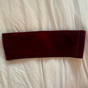 Hoaka red velvet bikini top